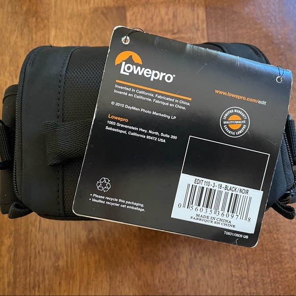 Lowepro Edit 110 Padded Camera Bag - Black (LP36097) BRAND NEW - Picture 8 of 8
